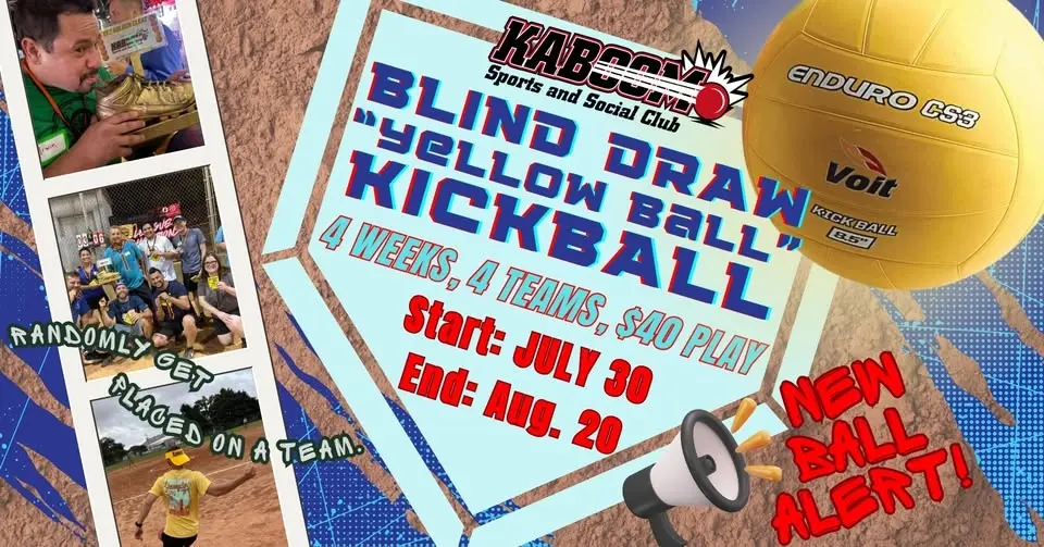 KSSC Thursday Blind Draw "YELLOW BALL" Mixed 8.5" Kickball @ Lions Park