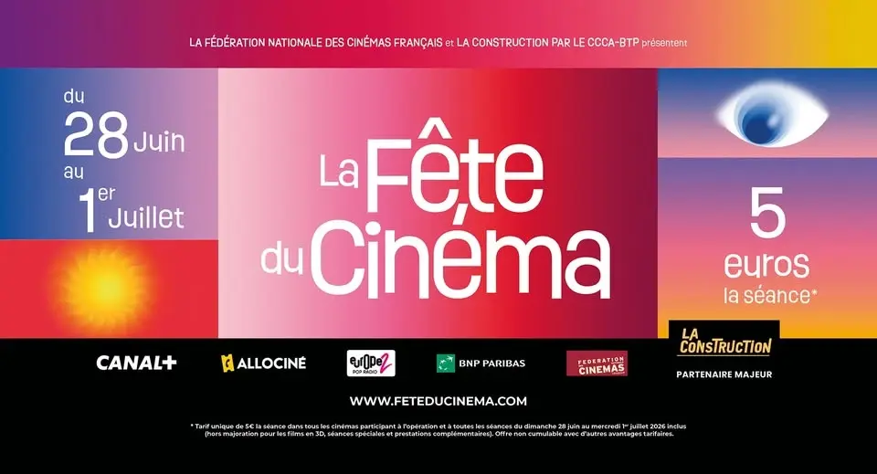 Fête du Cinéma : toutes les séances à 5€ !