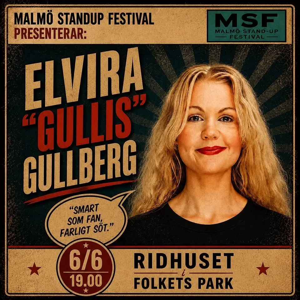 Malmö Standup Festival med komikerna Elvira Gullis Gullberg, André Wickström mfl.