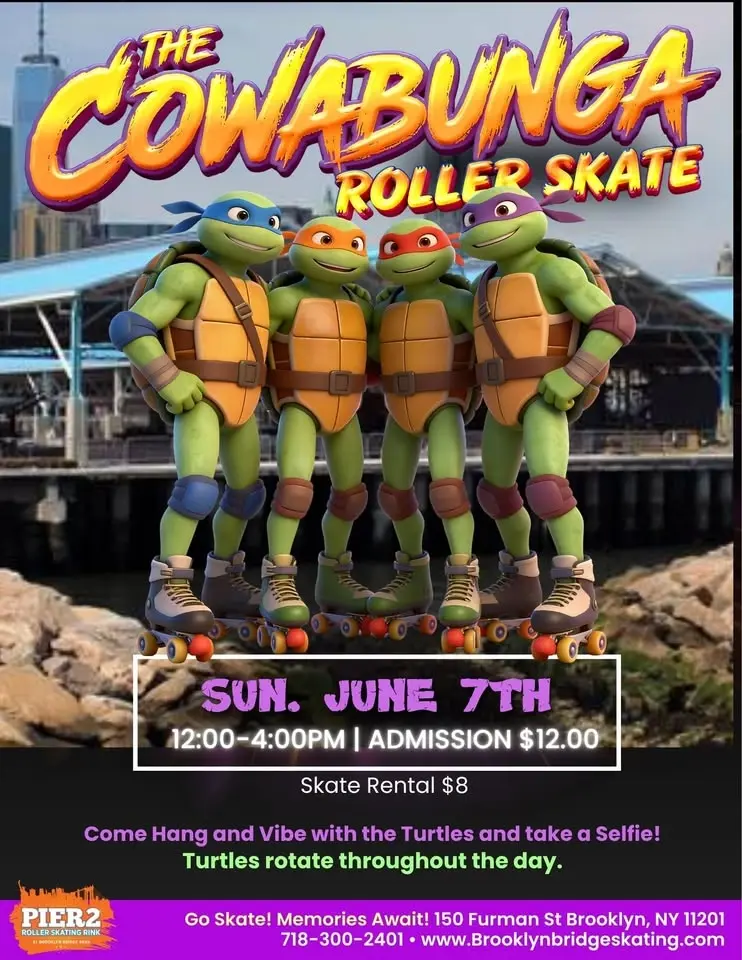 🐢🛼 COWABUNGA, ROLLEAR SKATE 🛼🐢