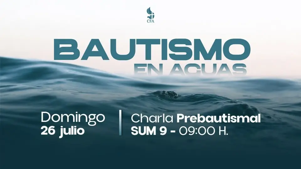 Bautismo en Aguas | Julio 2026