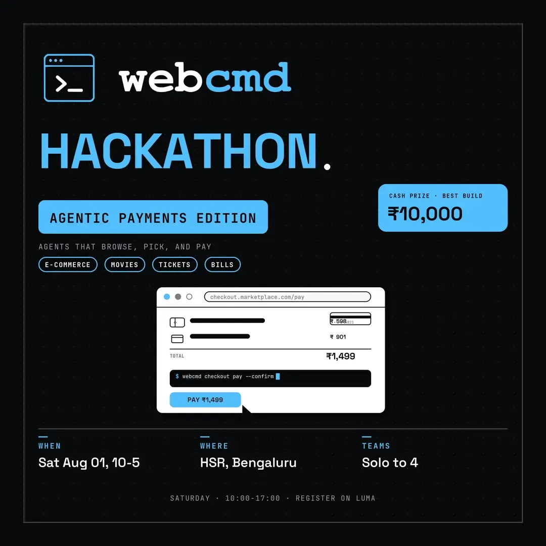 webcmd Hackathon ⚡Agentic Payments Edition
