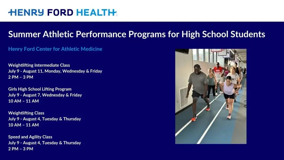 Summer Athletic Performance Programs for High School Students