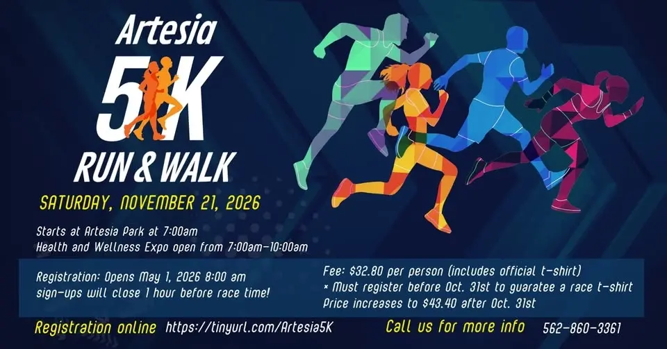2026 Artesia 5K Run/Walk