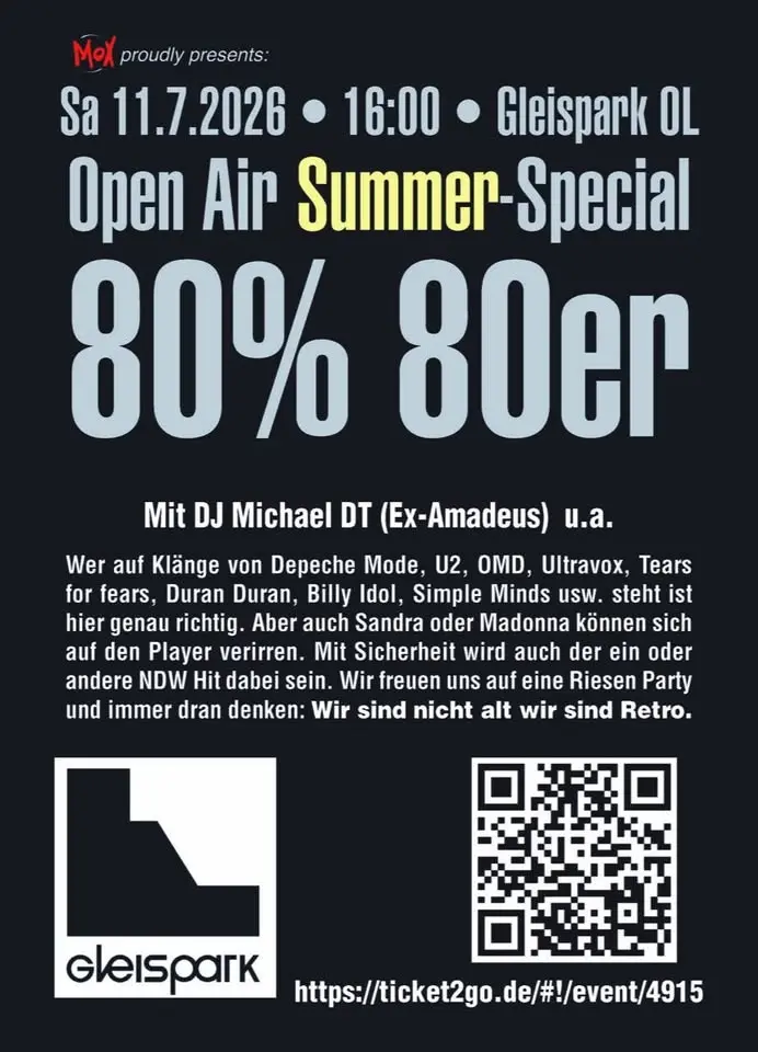 80% 80er Summer Open Air Special 2026 