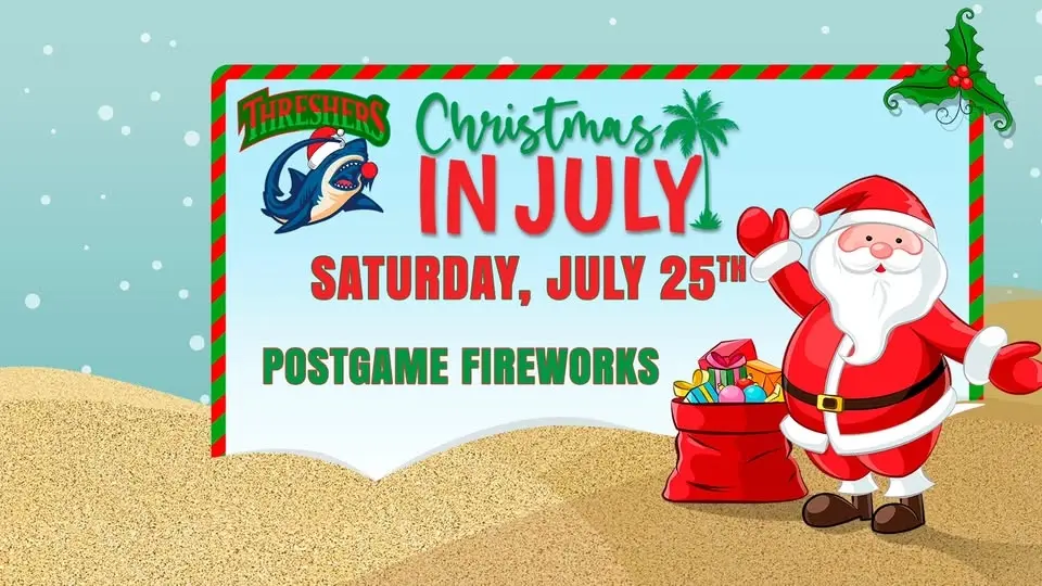 Christmas in July at Clearwater Threshers