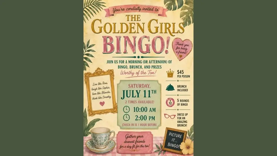 Golden Girls Bingo