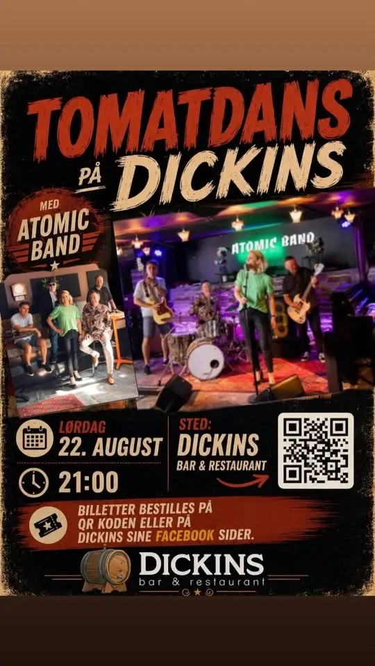 Tomatdansen med Atomic band på Dickins!