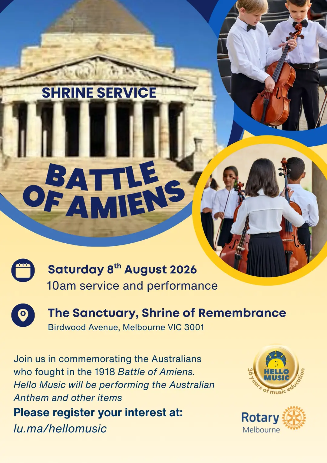 Battle of Amiens - Shrine Service