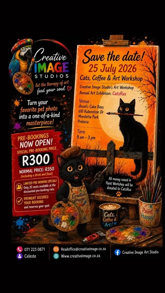 Cats Coffee & Art Workshop (fundraising)