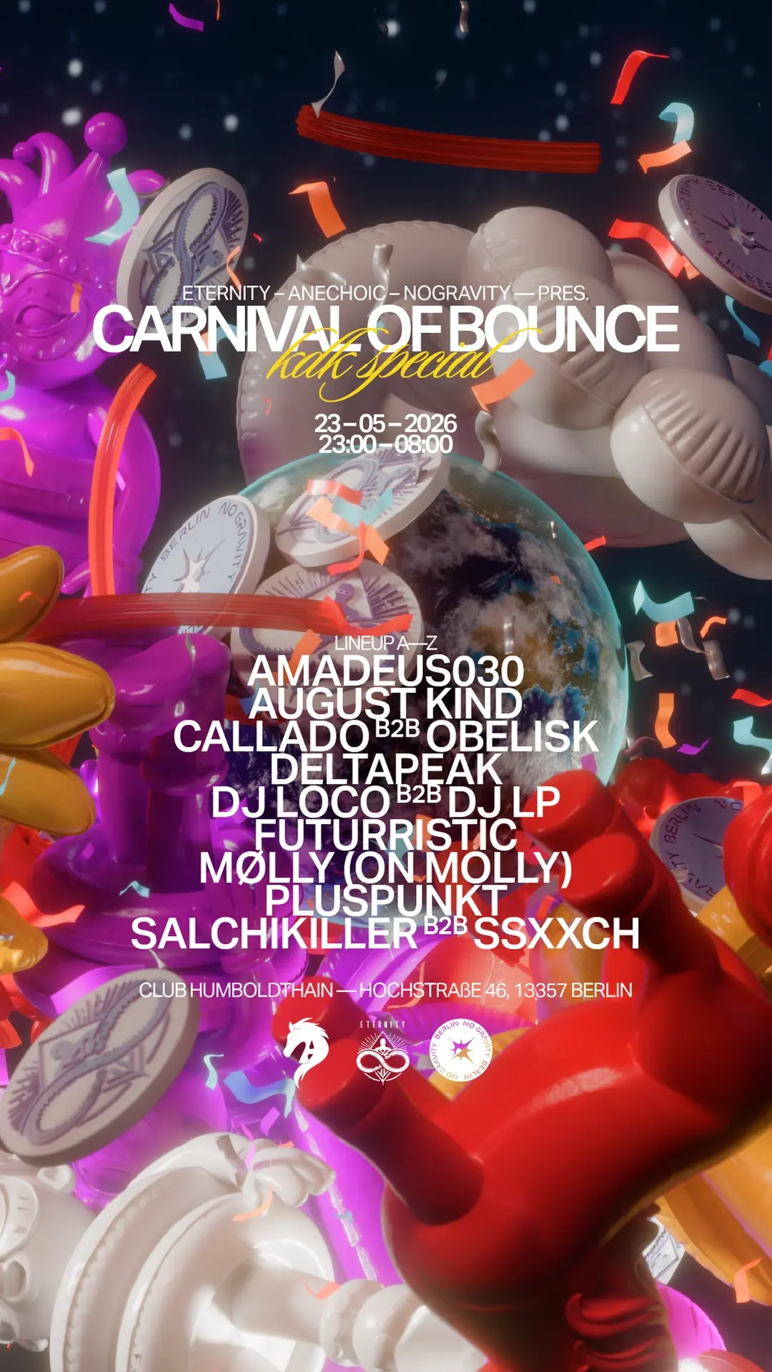 CARNIVAL OF BOUNCE - with ETERNITY, ANECHOIC, NOGRAVITY