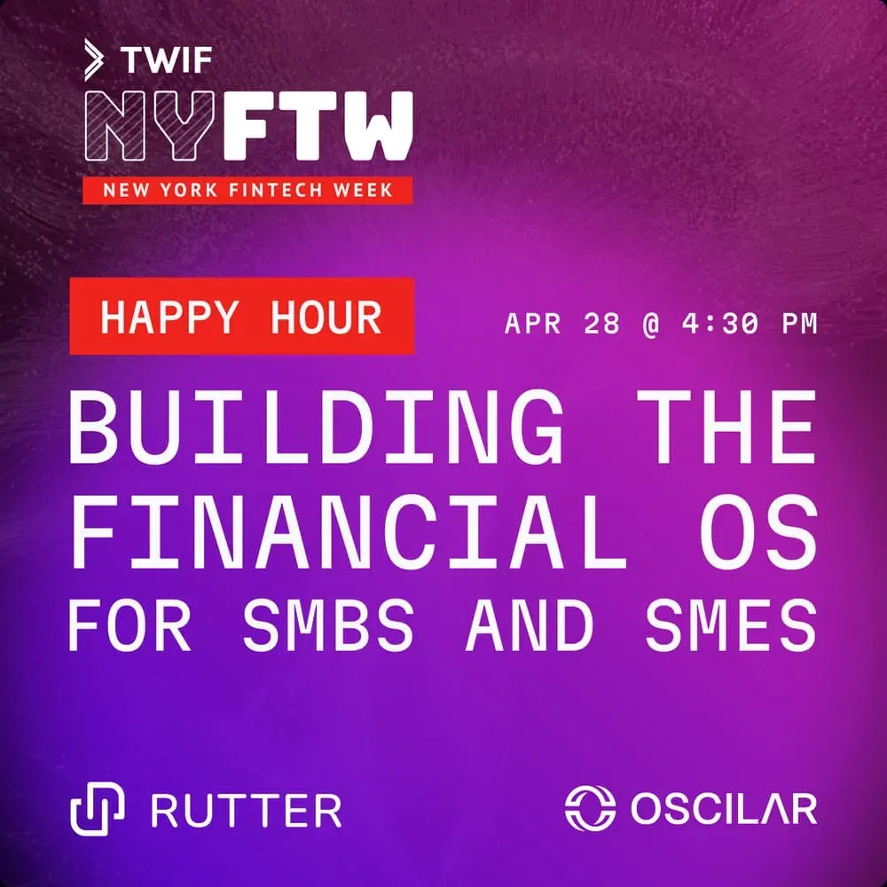 NY Fintech Week Happy Hour: Building the Financial OS for SMBs and SMEs