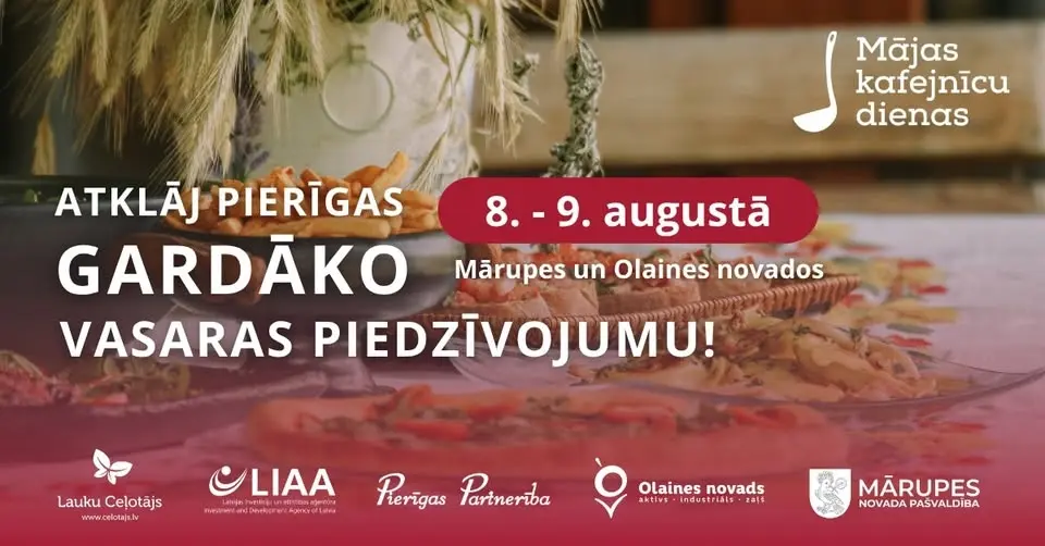 Mājas kafejnīcu dienas Mārupes un Olaines novados