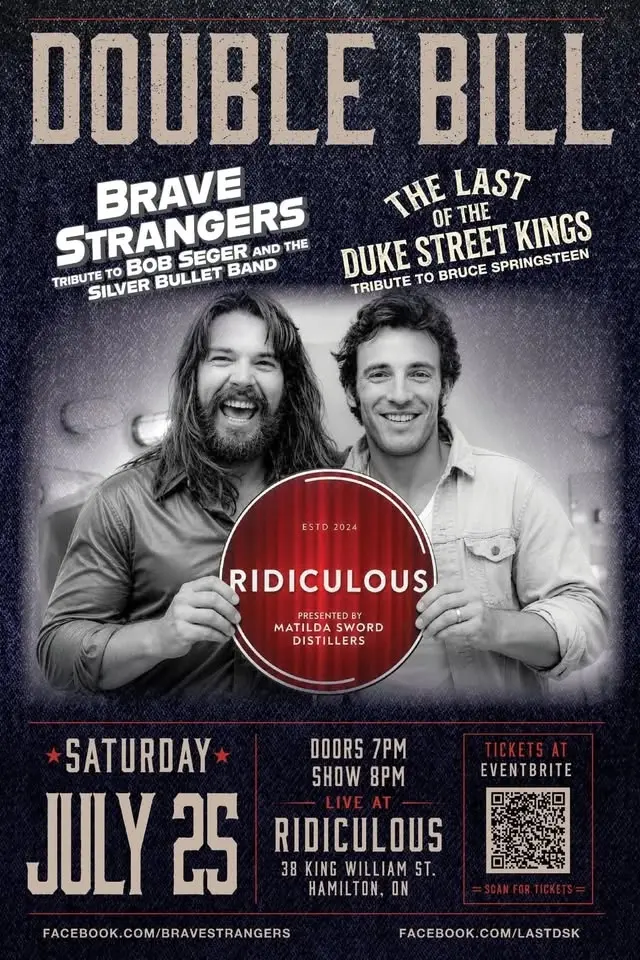 SPRINGSTEEN & SEGER Double Tribute ▪︎ JULY 25 in "The Parlour"