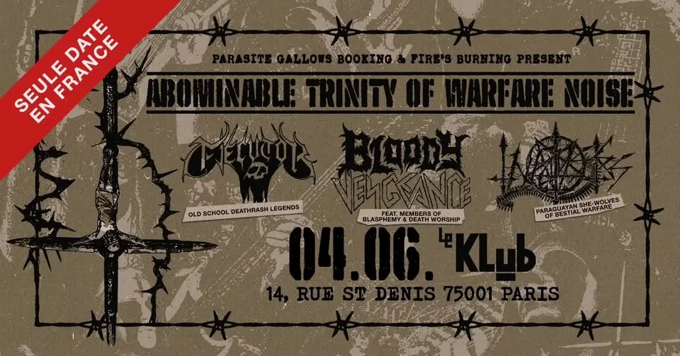 BLOODY VENGEANCE + INFAUSTES + EJECUTOR ¦ LE KLUB ⛧