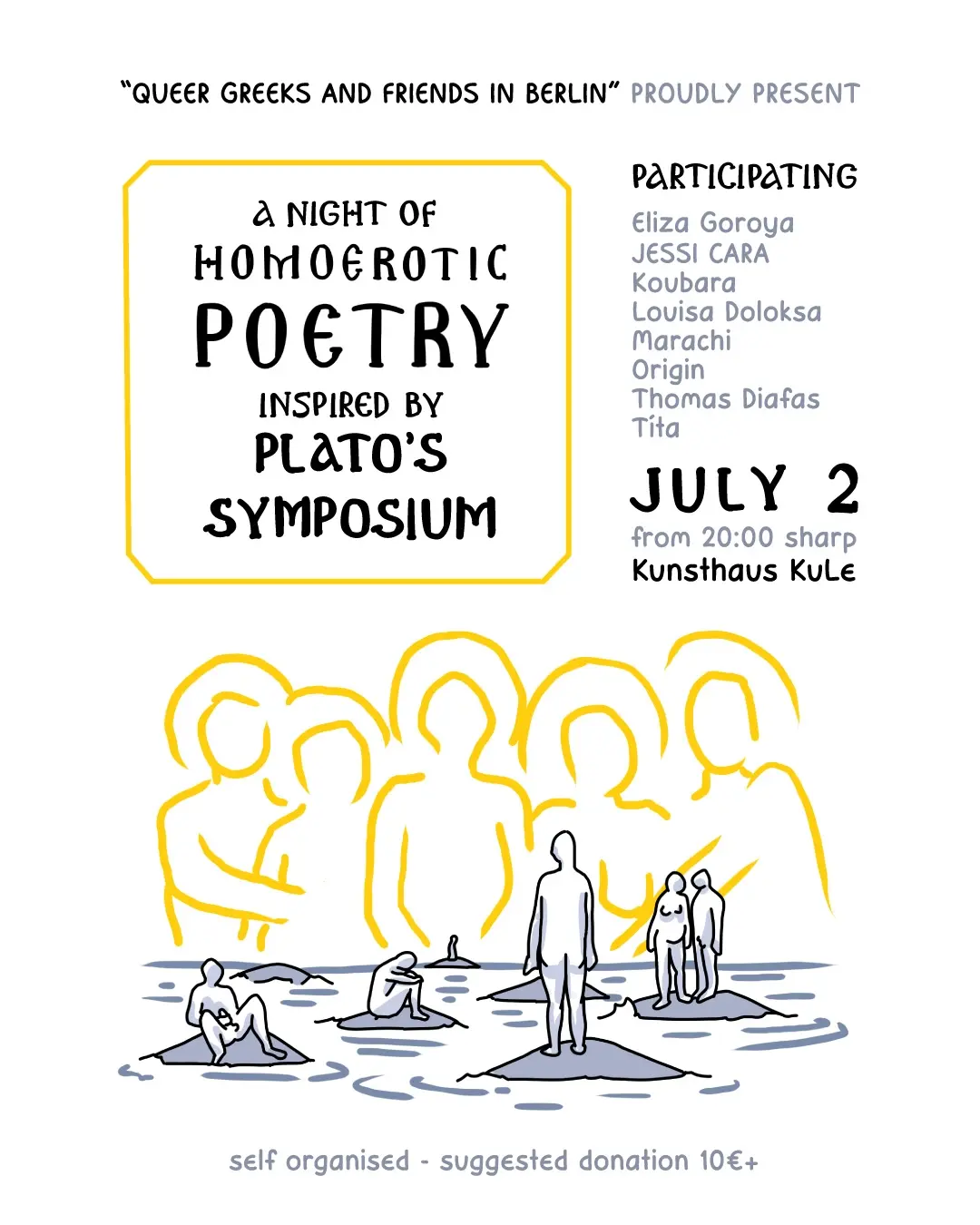 Homoerotic Poetry/Plato's Symposium by Queer Greeks in Berlin