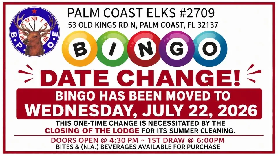 One-time date change - OPEN TO THE PUBLIC