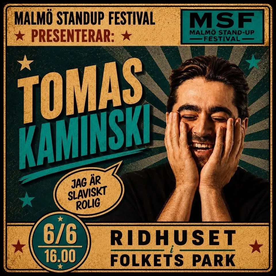 Standupcomedy med bl.a Tomas Kaminski ”Högt o lågt i taket”