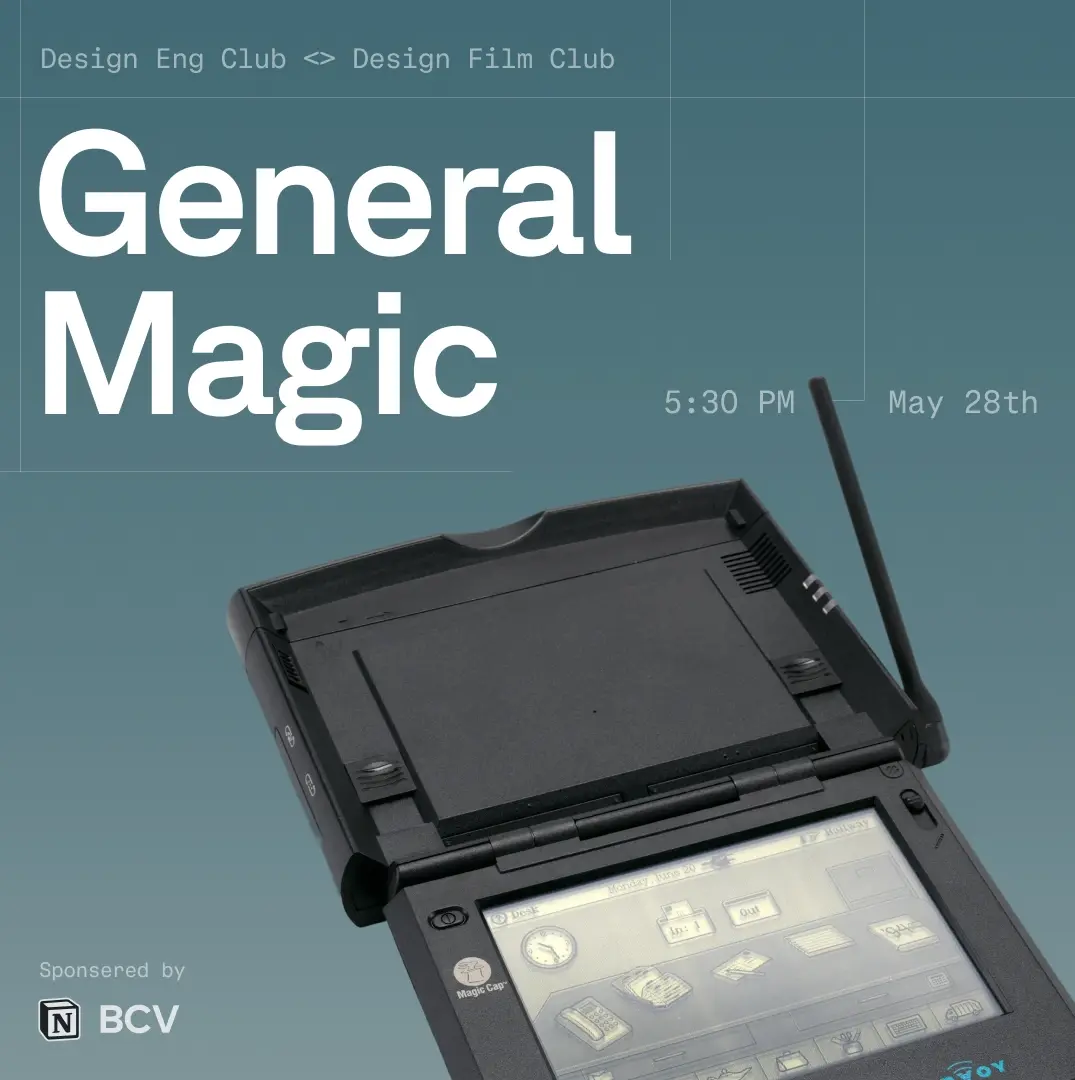 design eng club x design film club : general magic screening