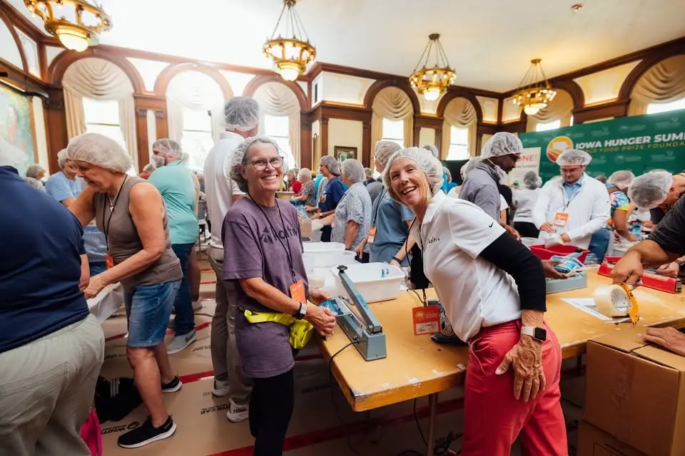 Iowa Hunger Summit Meal Packaging Event