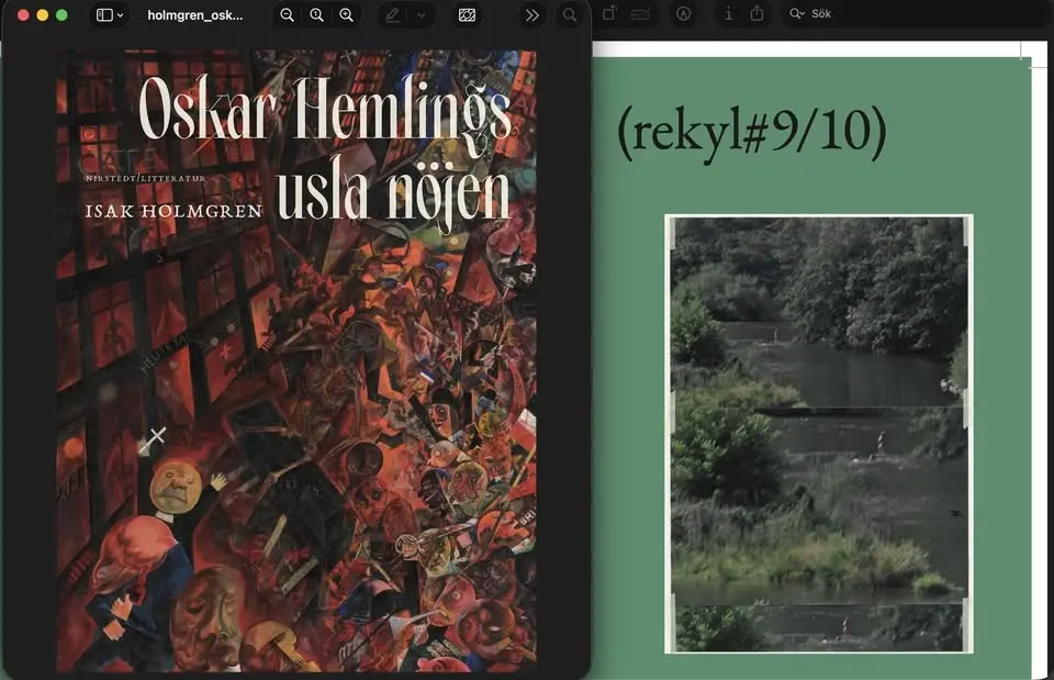 Release för Oskar Hemlings usla nöjen och Rekyl 9/10