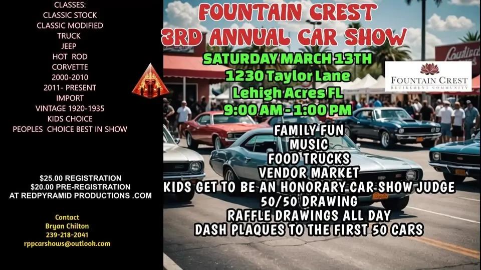 Fountain Crest 3rd Annual Car Show