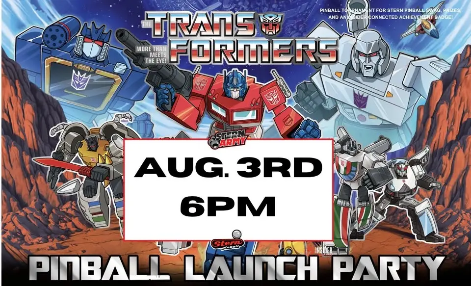 Transformers Pinball Launch Tournament