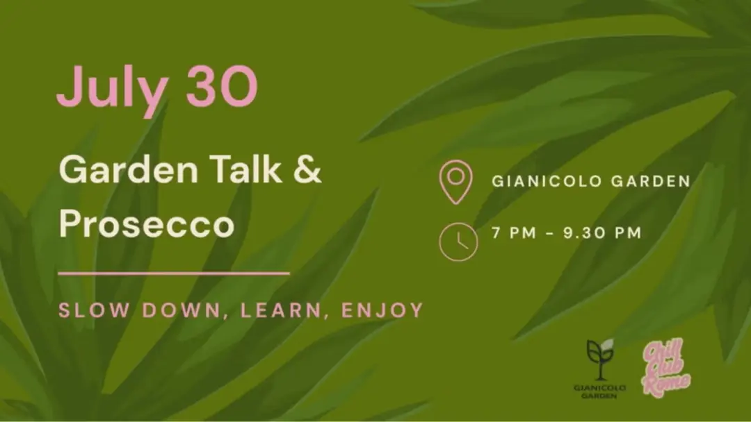 Garden Talk & Prosecco