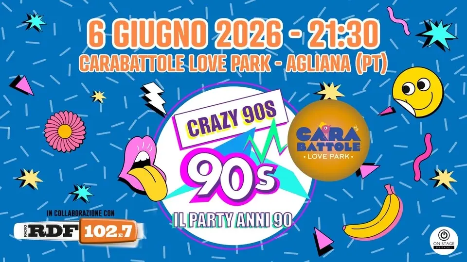 Crazy90s @Carabattole Love Park - Agliana (PT) - feat RDF 102.7