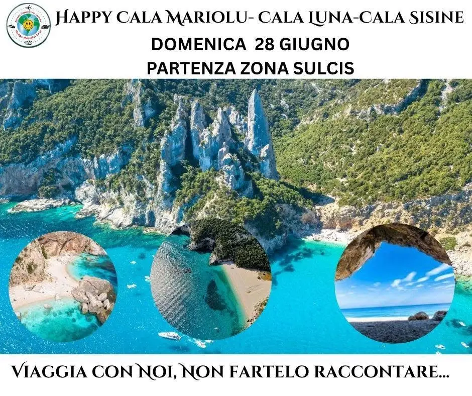 Partenza Sulcis: Happy Cala Mariolu Domenica 28 Giugno a € 80,00
