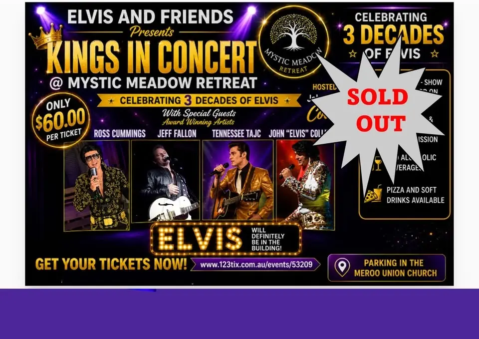 SOLD OUT  - KINGS IN CONCERT @ Mystic Meadow Retreat