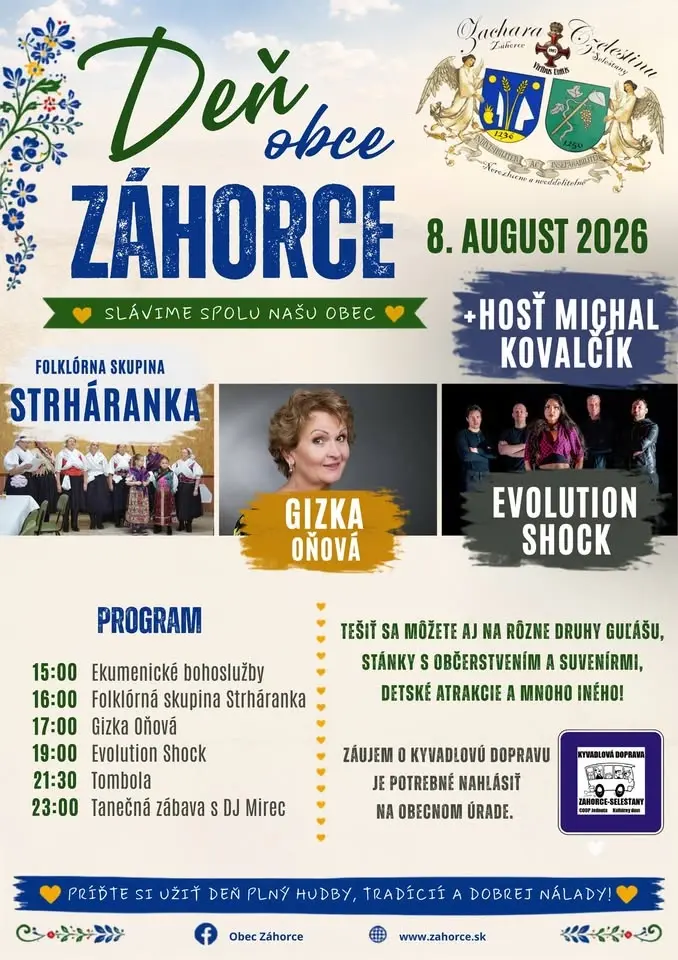Deň obce Záhorce 2026