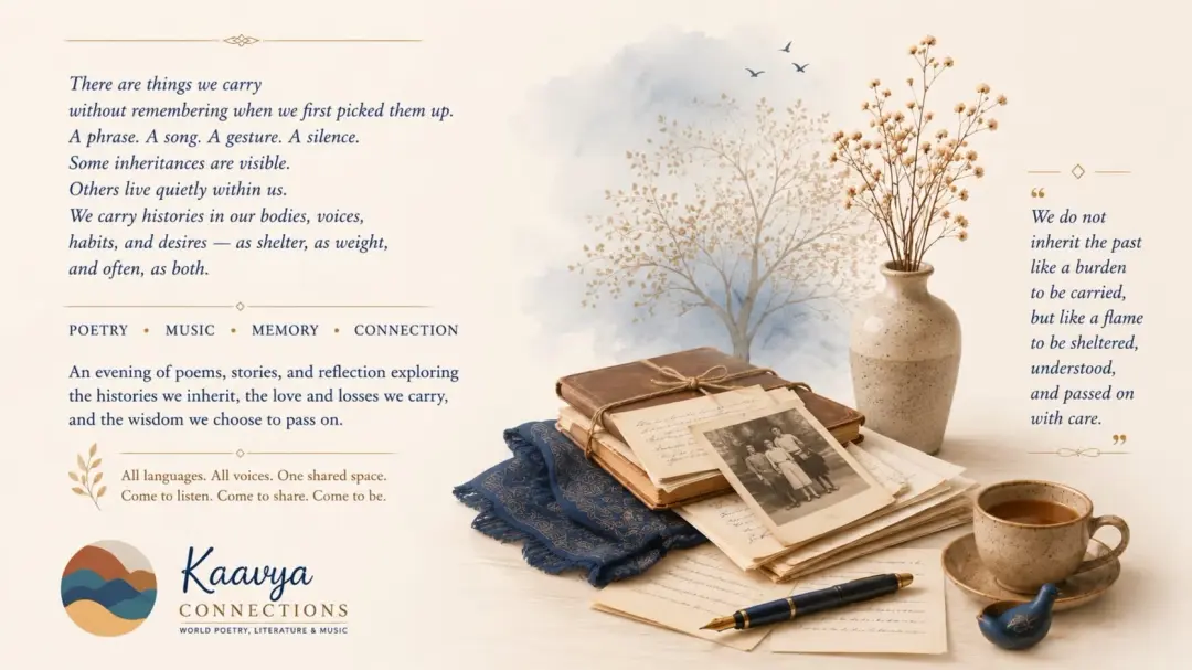 The Weight We Carry: A Poetry Gathering on Memory, Inheritance, and What Remains