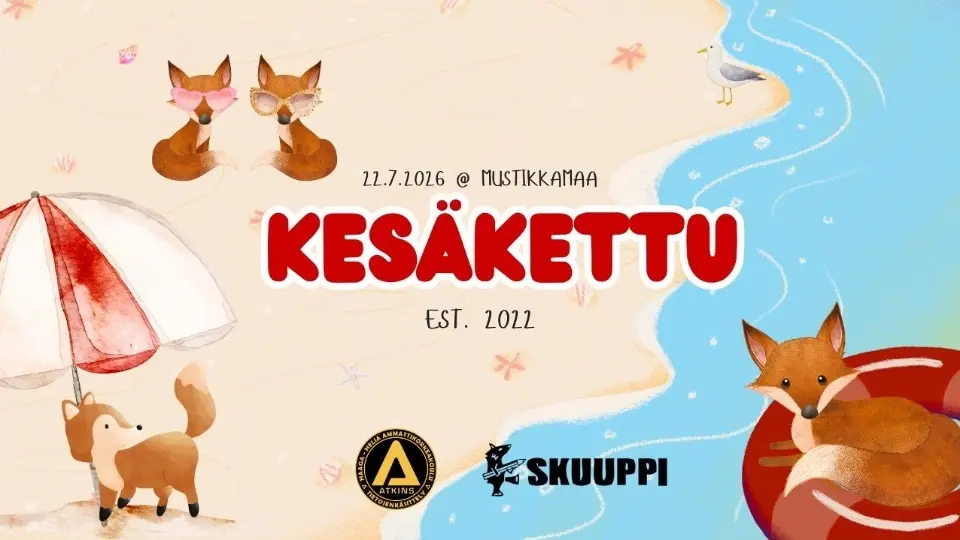 Atkins & Skuuppi: Kesäkettu 2026