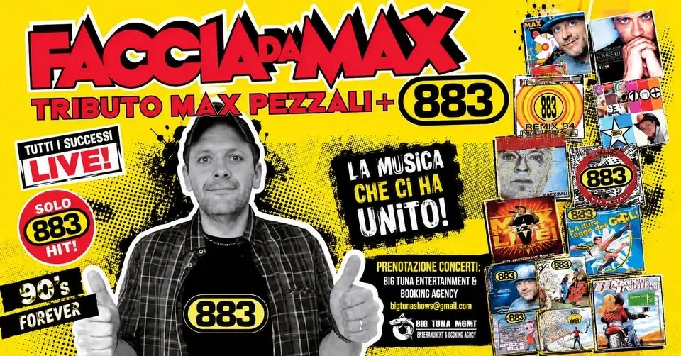 FACCIA DA MAX - MAX PEZZALI/883 TRIBUTE live@CIVICO 199, VO' EUGANEO (PD)