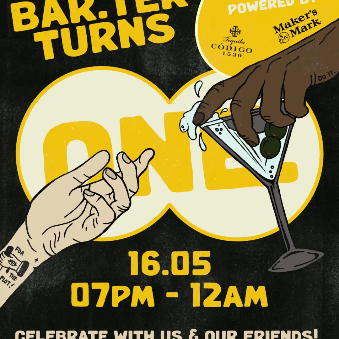 Bar.ter turns 1! - Celebrate our birthday with us.