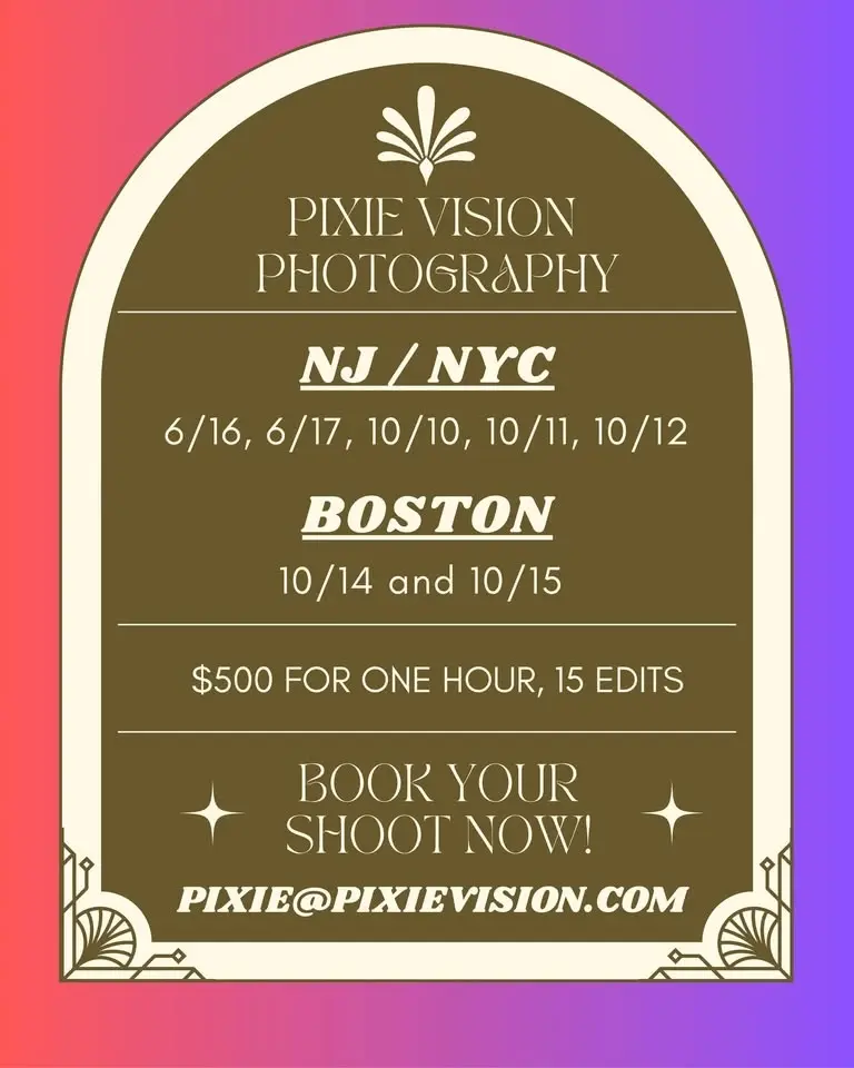 Photo Shoots in NYC, NJ & Boston 