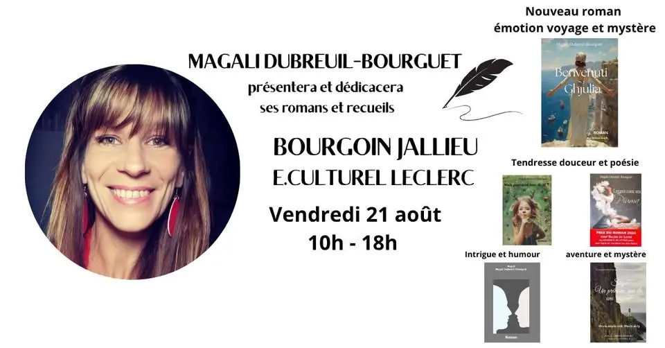 Rencontre et dédicace Magali Dubreuil-Bourguet