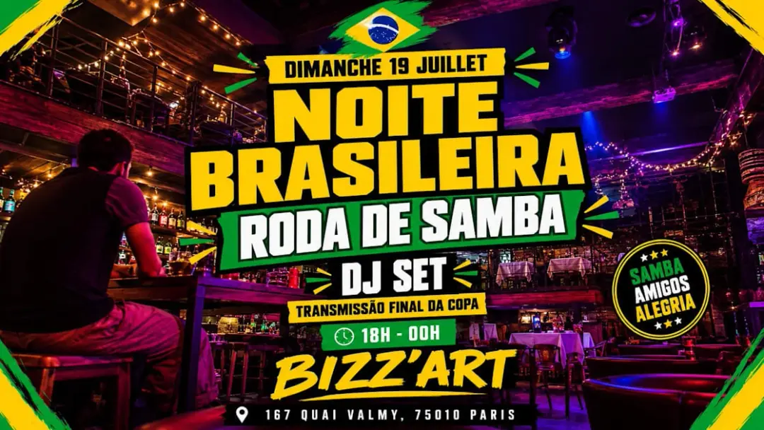 Soiree Bresil – Grande Finale Coupe Du Monde (Samba & Match)