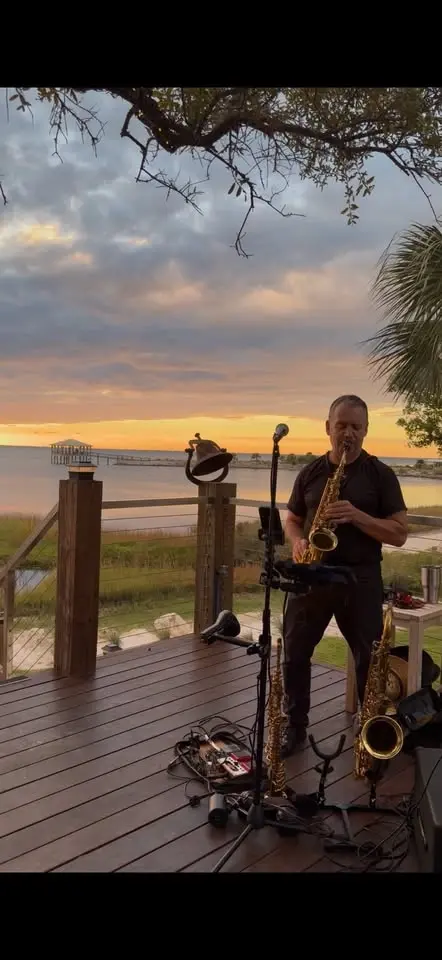 Live Music at The White Marlin - Mike on the Saxophone