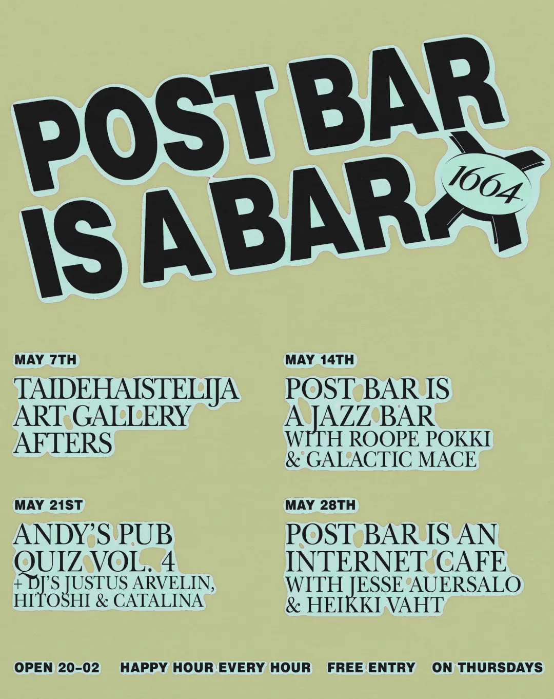 Post Bar is an Internet Cafe with Jesse Auersalo & Heikki Vaht