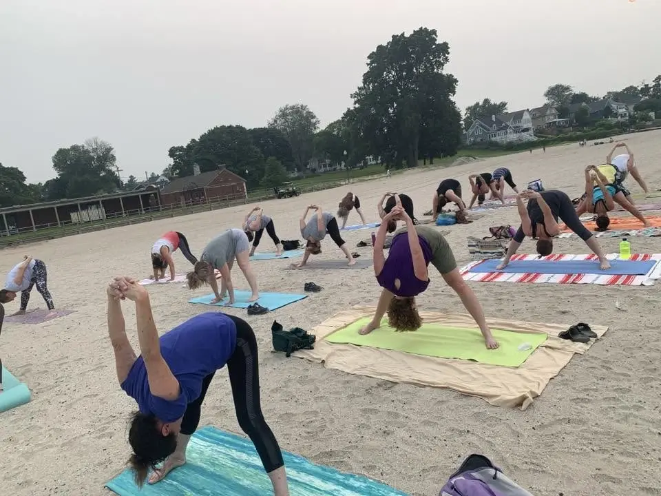 Beach Yoga, morning class