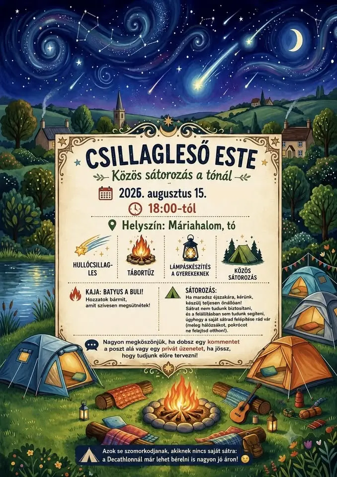 Csillagleső este 