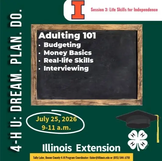 4-H U: Dream. Plan. Do. | Life Skills for Independence