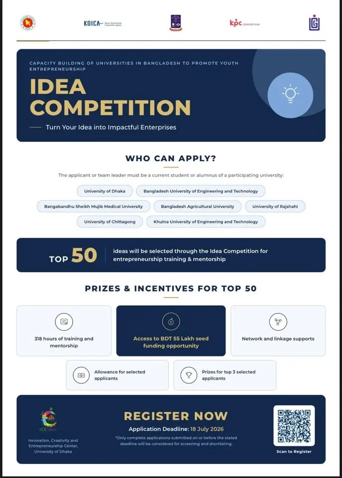 The Idea Competition 2026 for the Entrepreneurship Development Program