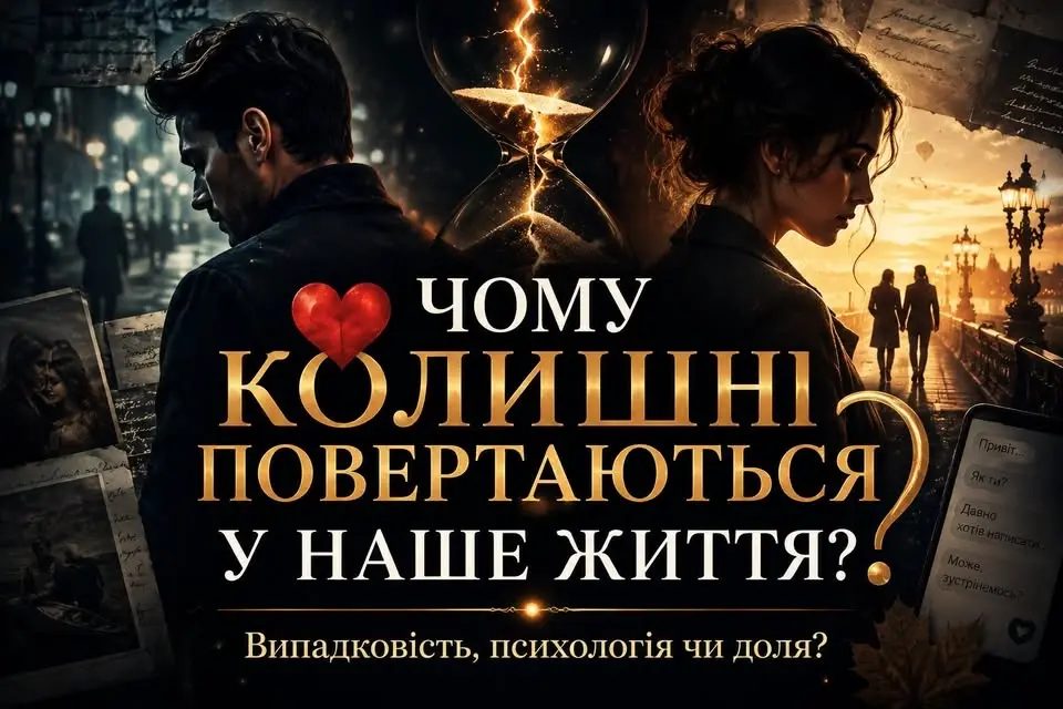 ❤️ ЧОМУ КОЛИШНІ ПОВЕРТАЮТЬСЯ У НАШЕ ЖИТТЯ? Випадковість, психологія чи доля?