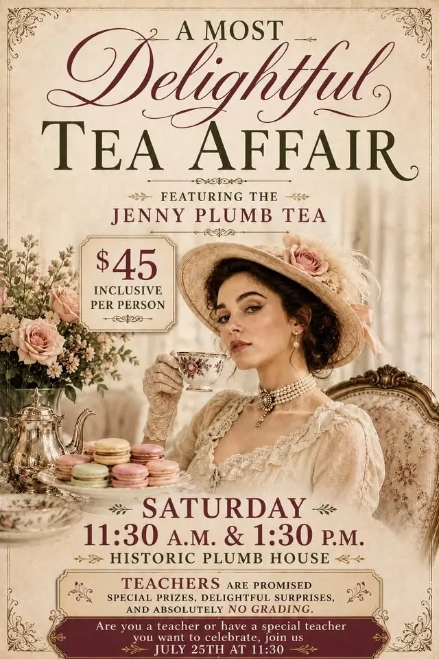 July 25th 2026 Afternoon Tea