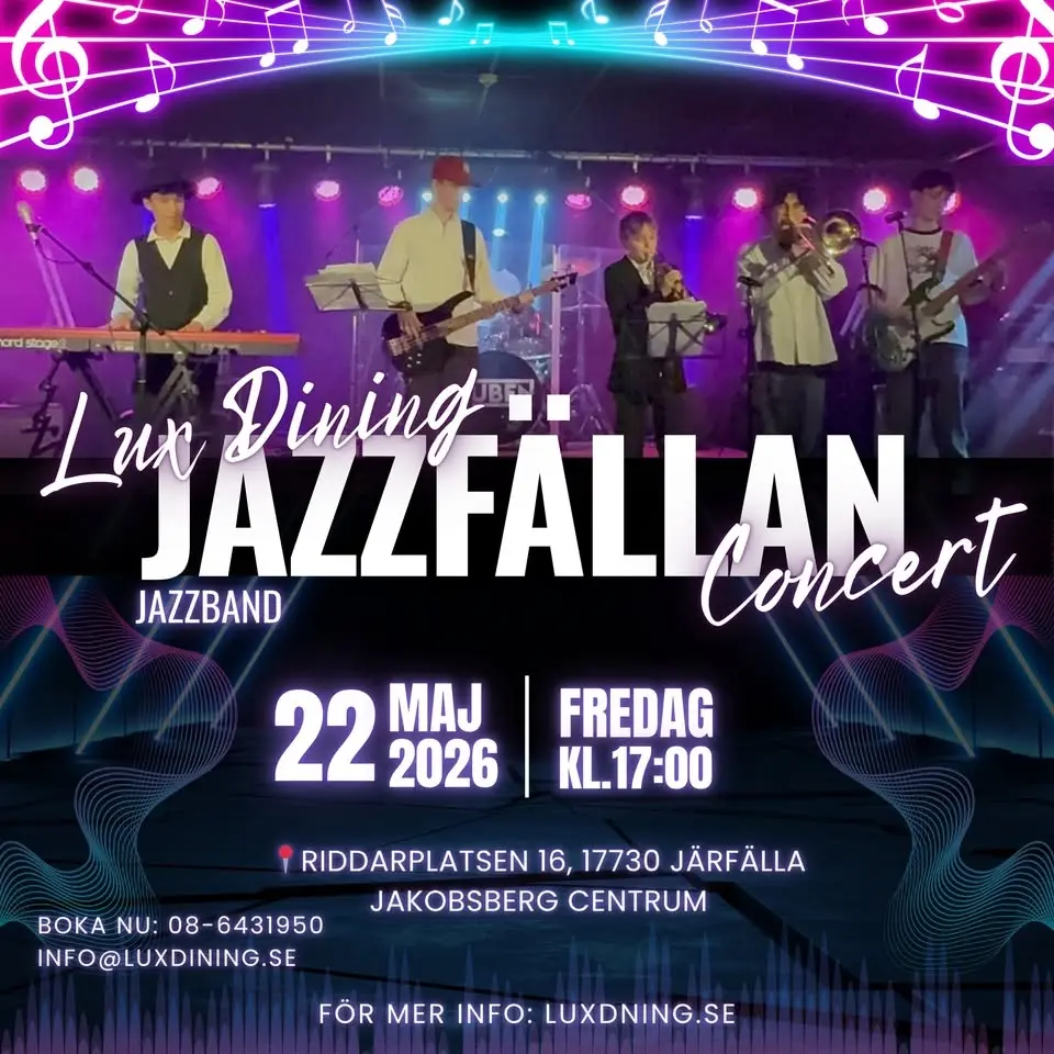 LUX LIVE – Jazzkväll med Jazzfällan 🎷✨🍸