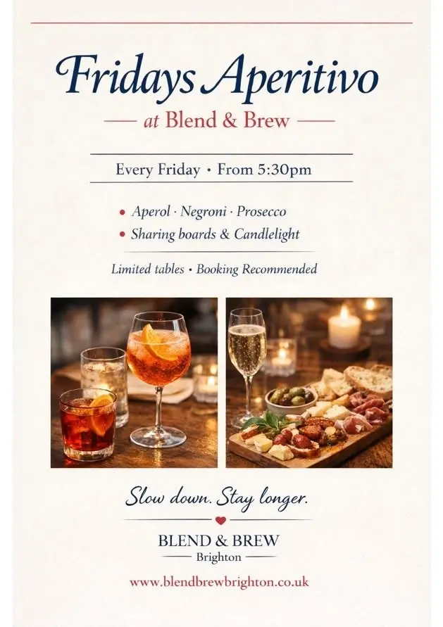Fridays Aperitivo at Blend & Brew