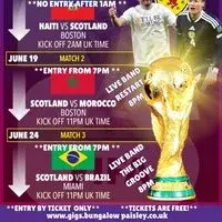 Scotland VS Brasil World Cup 2026 (The Big Groove Live 8pm)